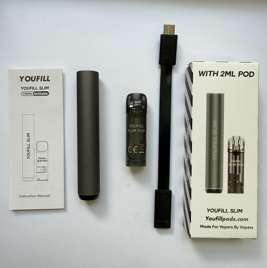 YOUFILL SLIM refillable pod system with 2mL pod