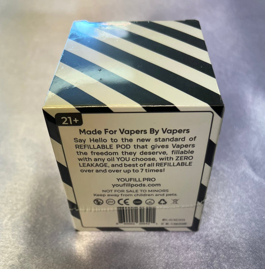 YOUFILL PRO refillable empty mesh pod pack - 1.0 ohm 4 PACK 2mL DISTRIBUTORS ONLY