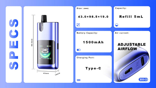 YOUFILL ULTRA refillable pod system with 5mL pod DISTRIBUTORS ONLY