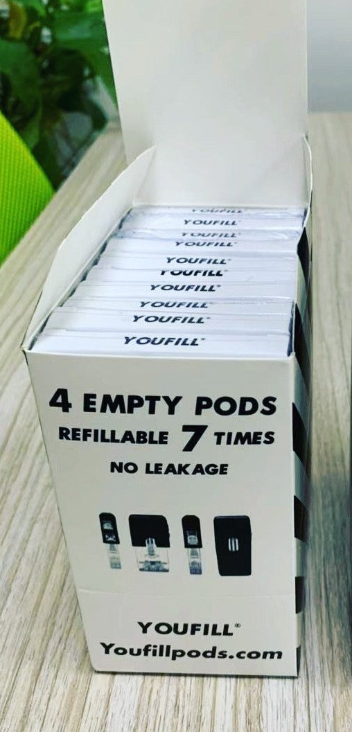 Refillable Blank Empty Pods compatible with your favorite device or ba YOUFILL - REFILLABLE PODS & DEVICES Refillable Blank Empty Pods compatible with your favorite device or ba YOUFILL - REFILLABLE PODS & DEVICES